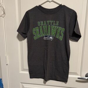 NFL Team Apparel Seattle Seahawks T-Shirt - Dark Gray and Green